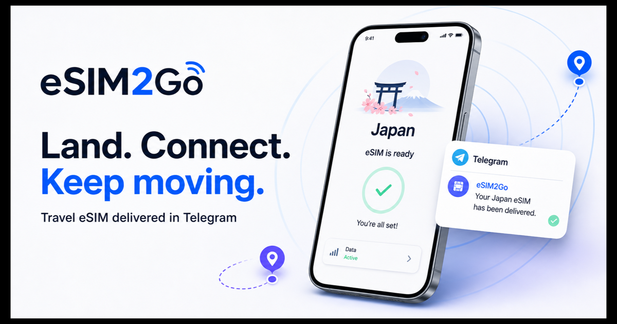 Travel eSIM for 170+ countries | eSIM2Go